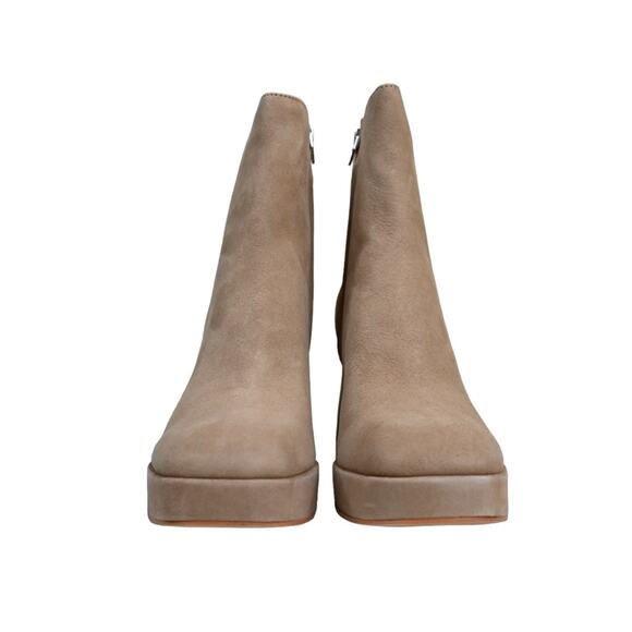 Dolce Vita Womens 9.5 Ulyses Suede Platform Bootie in Mushroom Tan NEW - Picture 4 of 11